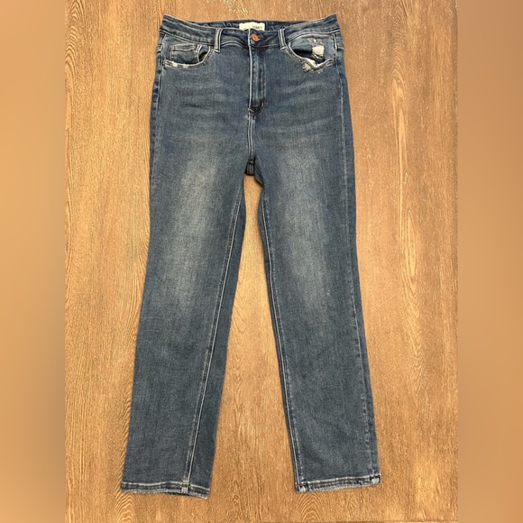 VERVET BY FLYING MONKEY Denim - VERVET CLASSIC DENIM STRAIGHT LEG JEANS - Size 30